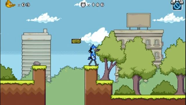 Regular Show Mordecai And Rigby In 8Bit Land GGameplay (Nintendo 3DS) [60 FPS] [1080p] Top Screen