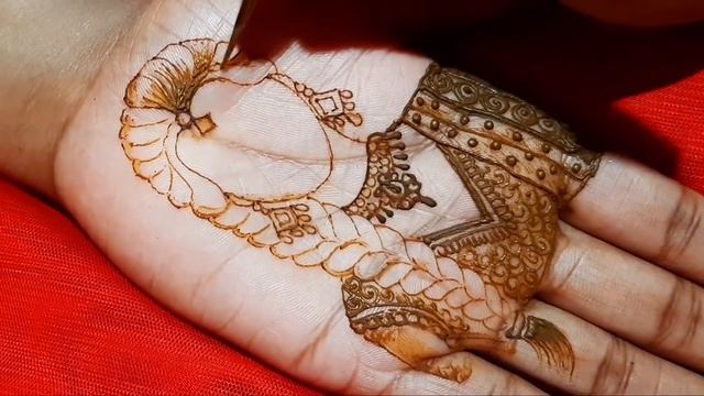 Simple Dulahan Mehandi Design | dulhan mehndi design | bride making using henna| new mehandi design смотреть онлайн