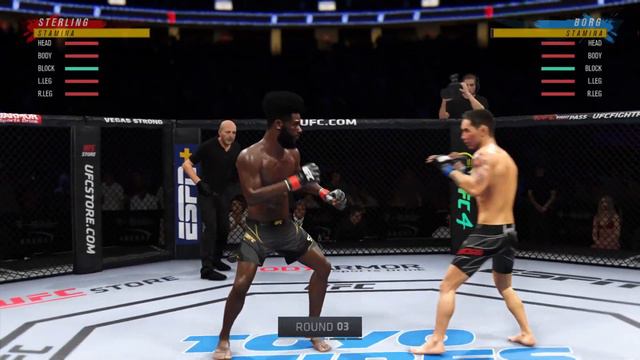 UFC 4 Gameplay Aljamain Sterling Vs Ray Borg