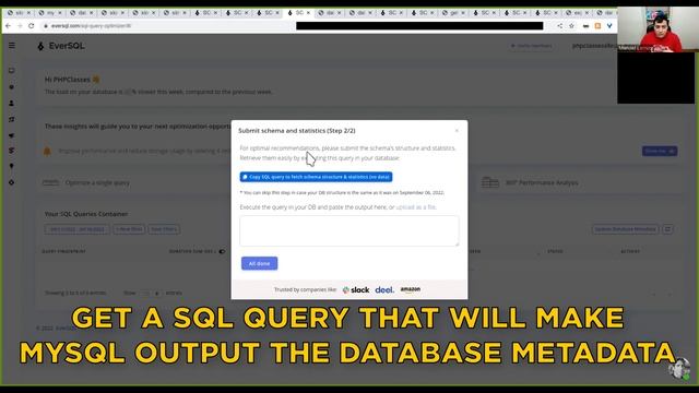 Help Optimizing MySQL SQL Queries by Executing the MySQL Metadata Query: Lately, in PHP 93 Part 5 смотреть онлайн