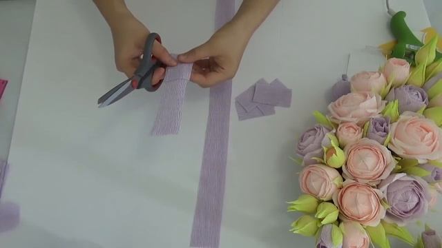 DIY Crepe Paper Cabbage Rose Tutorial смотреть онлайн