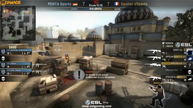 Epsilon vs. PENTA | Gruppe A, ESL Pro League | (de_dust2) Map 1 смотреть онлайн