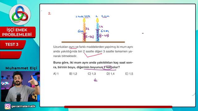 İŞÇİ EMEK PROBLEMLERİ SORU ÇÖZÜMÜ | 2024 DGS KPSS ALES MATEMATİK SORU BANKASI