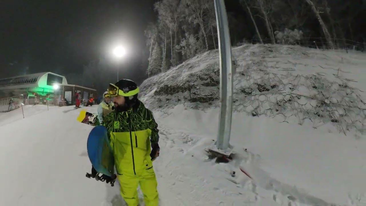 #Манжерок #вечернее #сноуборд смотреть онлайн