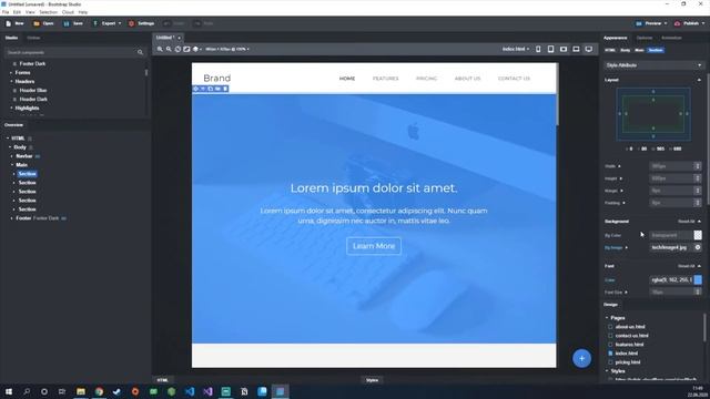 Bootstrap Studio Clear Sky Template Showcase - Bootstrap Studio смотреть онлайн