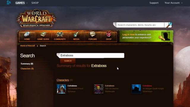 World of Warcraft Armory смотреть онлайн