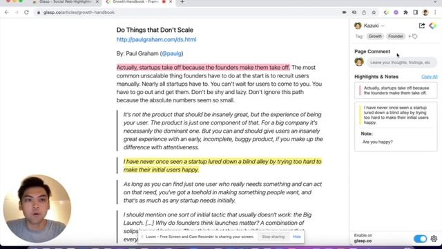 How to use Glasp Chrome Extension | Social Web Highlighter смотреть онлайн
