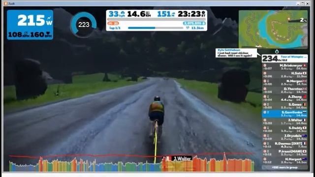 Tour of Watopia: Stage 1 - Glow In The Night (Open). Велостанок. 07.04.2019 смотреть онлайн