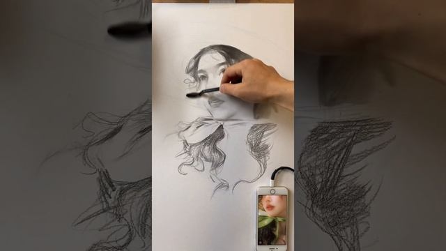 How to Draw Beautiful Girl Faces with Portrait Sketching 1 смотреть онлайн