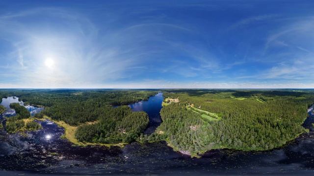 Озеро Лимское, Выборгский район. Аэропанорама 360. смотреть онлайн