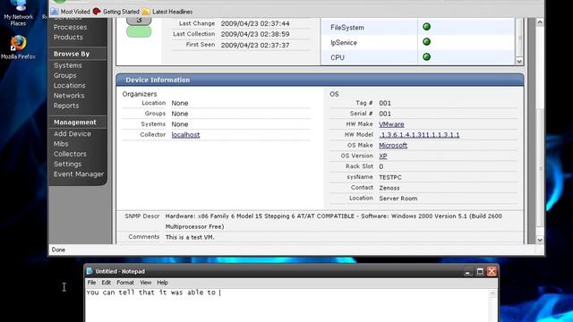 Walkthrough Zenoss смотреть онлайн