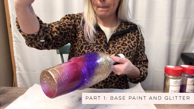 Glitter Leopard Print Tumbler Tutorial: Gypsy Leopard PART 1 смотреть онлайн