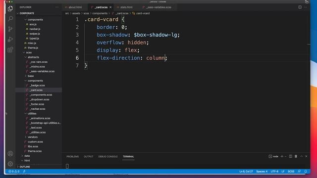 Bootstrap 5 Corporate Full Build: Build VCard Component (Part 14) смотреть онлайн