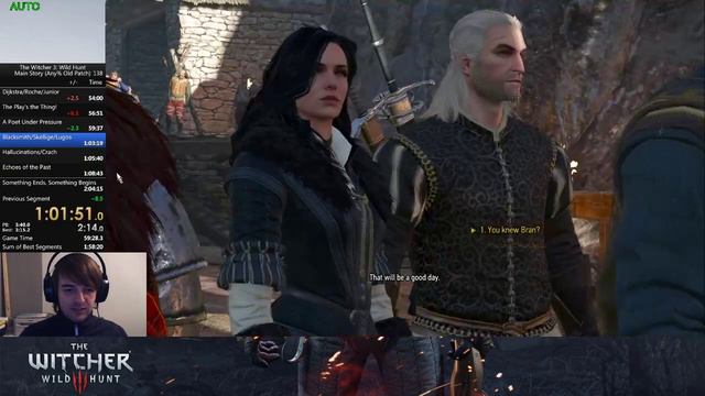 The Witcher 3 - Any% (Old Patch) Speedrun in 2:02:14 смотреть онлайн