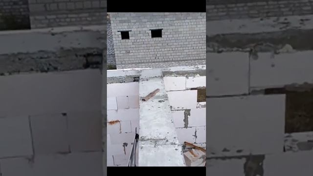 #Уверенно #шагаю по #армопоясу #дома. Привык. Газоблок.