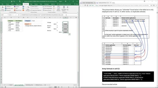 Lookup and return multiple values concatenated into one cell смотреть онлайн