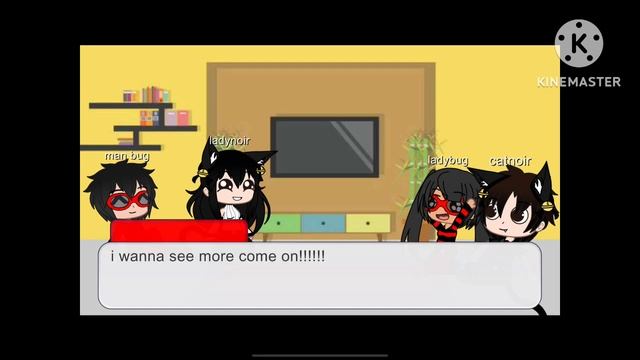 Past Catnoirs And Ladybugs React To Current Ladybug And Catnoir #gachaclub #gacha #ladybugcatnoir
