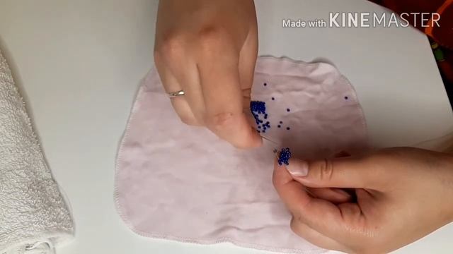 Учимся плести очень простой браслет из бисера. Схема плетения. Beading. Tutorial. смотреть онлайн
