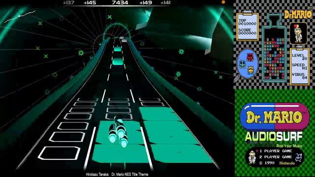 Audiosurf#36 Dr Mario NES Title Theme смотреть онлайн
