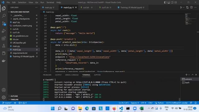 Model Deployment using FastAPI and MLFlow Model Registry | MLFLow2.0.1 | Part 3 | #mlops смотреть онлайн