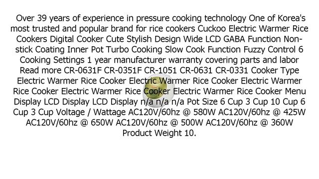 Special Discount on Cuckoo Electric Heating Rice Cooker CR 0631F Pink смотреть онлайн