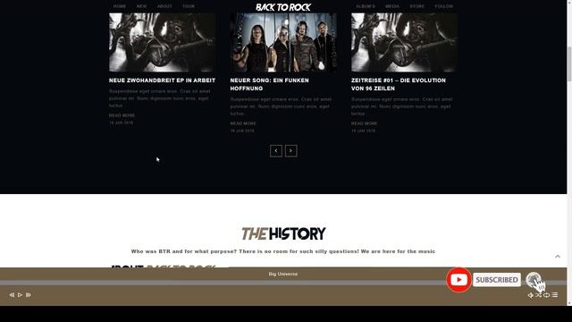 Back to Rock - Creative Music Band WordPress Theme смотреть онлайн