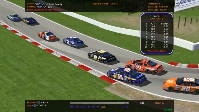 NR2003 FMB Cup Series Race #10 Mosport смотреть онлайн