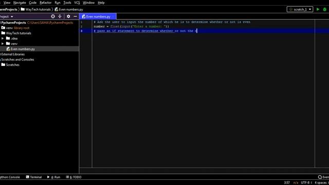 A python program to determine whether or not a number is even смотреть онлайн