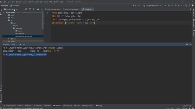 How to dockerize your Spring Boot API | Docker Tutorial смотреть онлайн