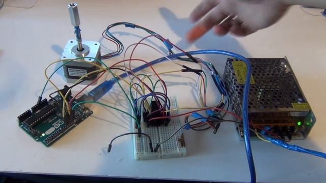 Шаговый двигатель Nema42 подключение к arduino смотреть онлайн
