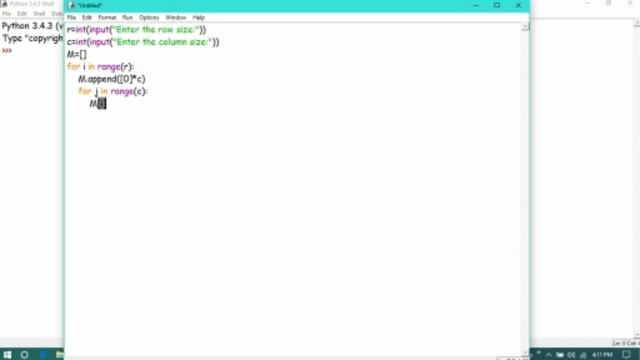 Python Programming - How to create a simple matrix | spREAD ur KNOWledge смотреть онлайн