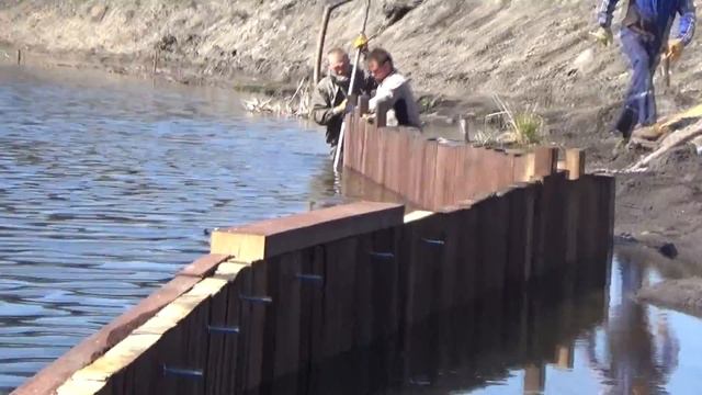 укрепление берега с помощью гидроразмыва. #1. смотреть онлайн