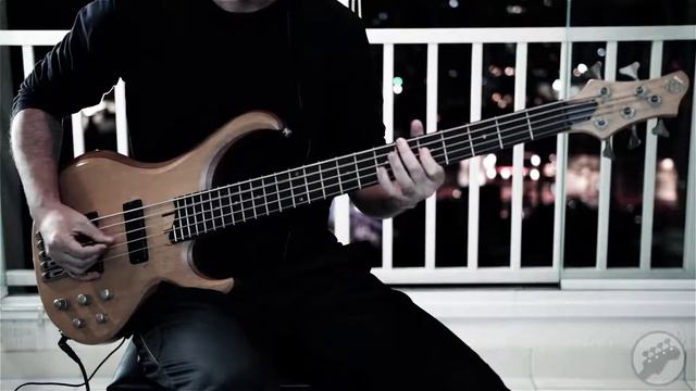 Bass Groove with a pick and distortion - Ibanez BTB555MP смотреть онлайн