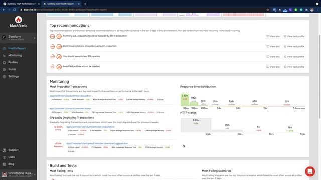 Blackfire Monitoring Demo смотреть онлайн