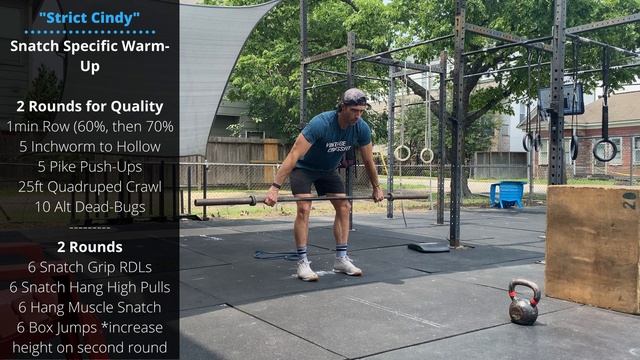 Snatch Balance + OHS EMOM | "Strict Cindy" Benchmark CrossFit WOD смотреть онлайн