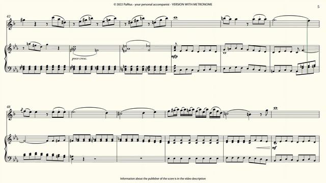 Franz Krommer: Clarinet Concerto in Eb major 1st mvt. piano accompaniment 442Hz смотреть онлайн