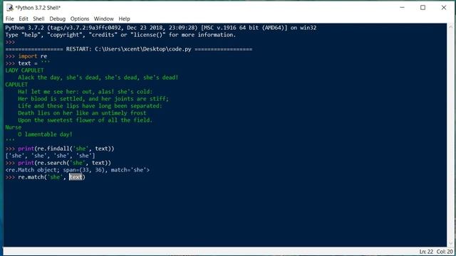 Python Regular Expression Methods - An Overview By Example смотреть онлайн