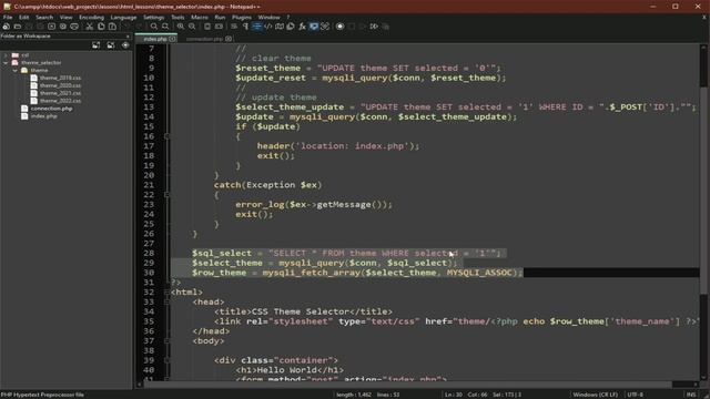 WRITING A SIMPLE THEME SWITCHER USING PHP/MYSQL, CSS AND HTML CHECKBOX смотреть онлайн
