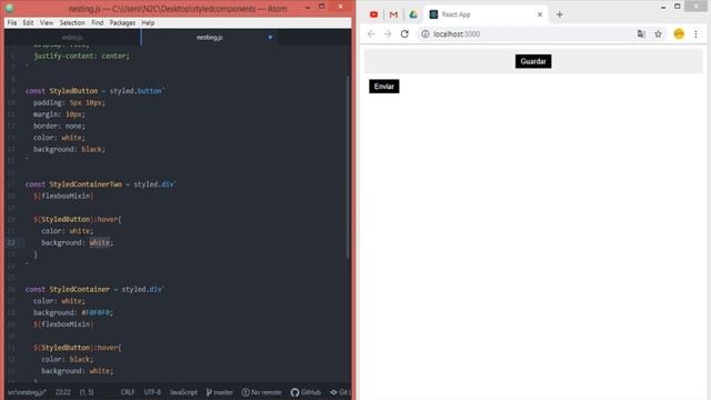 Styled Components - Reusar estilos entre componentes смотреть онлайн