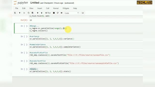 Pyspark Tutorial 5, RDD Actions,reduce,countbykey,countbyvalue,fold,variance,stats, #PysparkTutoria смотреть онлайн