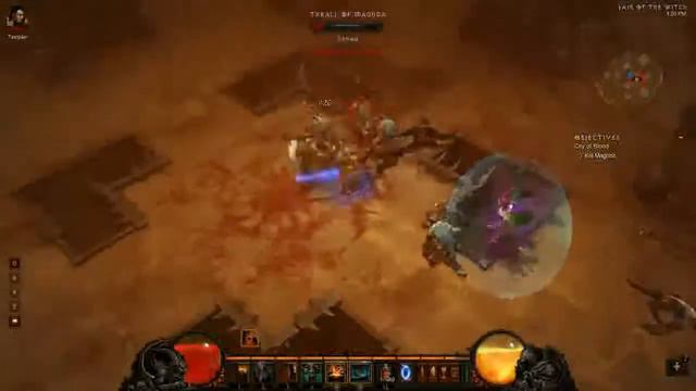 Killing Magda On Nightmare - Diablo III смотреть онлайн