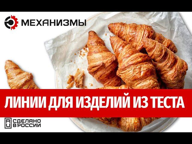 Линии для изделий из слоеного теста МЕХАНИЗМЫ смотреть онлайн