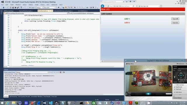 TI CC3100 Examples Using .NET MicroFramework And A C# Driver