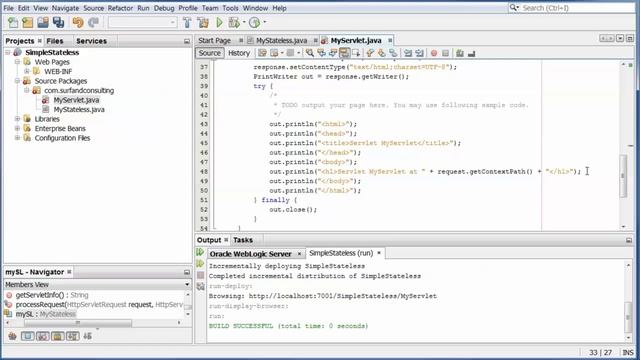 Java EE 6: Inject Stateless Session Bean (EJB 3.1) into Servlet смотреть онлайн