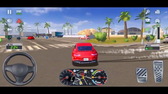 Taxi Sim 2020 ?? Gameplay 17 - Driving Mercedes Benz AMG GT For Passenger In Los Angeles - Sporty