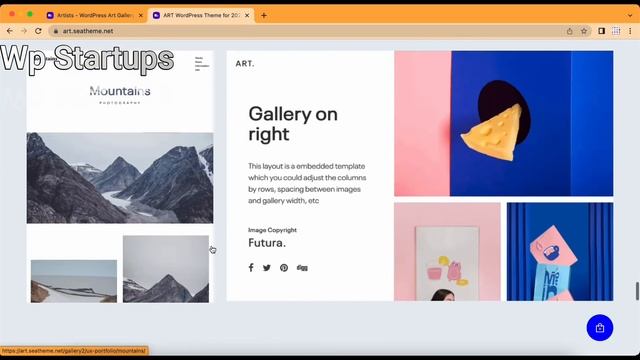 Portfolio Type Wordpress Theme ART – #wordpress Theme By SeaTheme смотреть онлайн