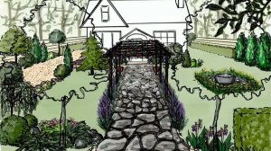 От плана сада - к эскизу в перспективе. Часть 1