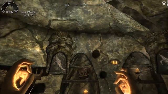 Skyrim - Bard's College: Find Rjorn's Drum (Halldir's Cairn - Spellcaster) смотреть онлайн