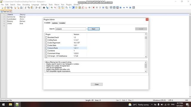 Compare two text files Simple\Free using Notepad++ смотреть онлайн