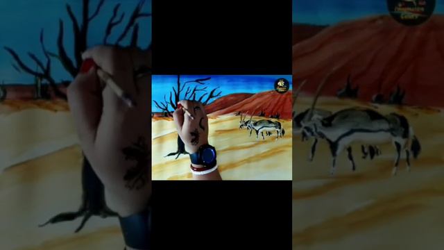 #short #viral African Art Easy San Bushman Tribe Drawing Painting Kalahari Desert in Botswana смотреть онлайн